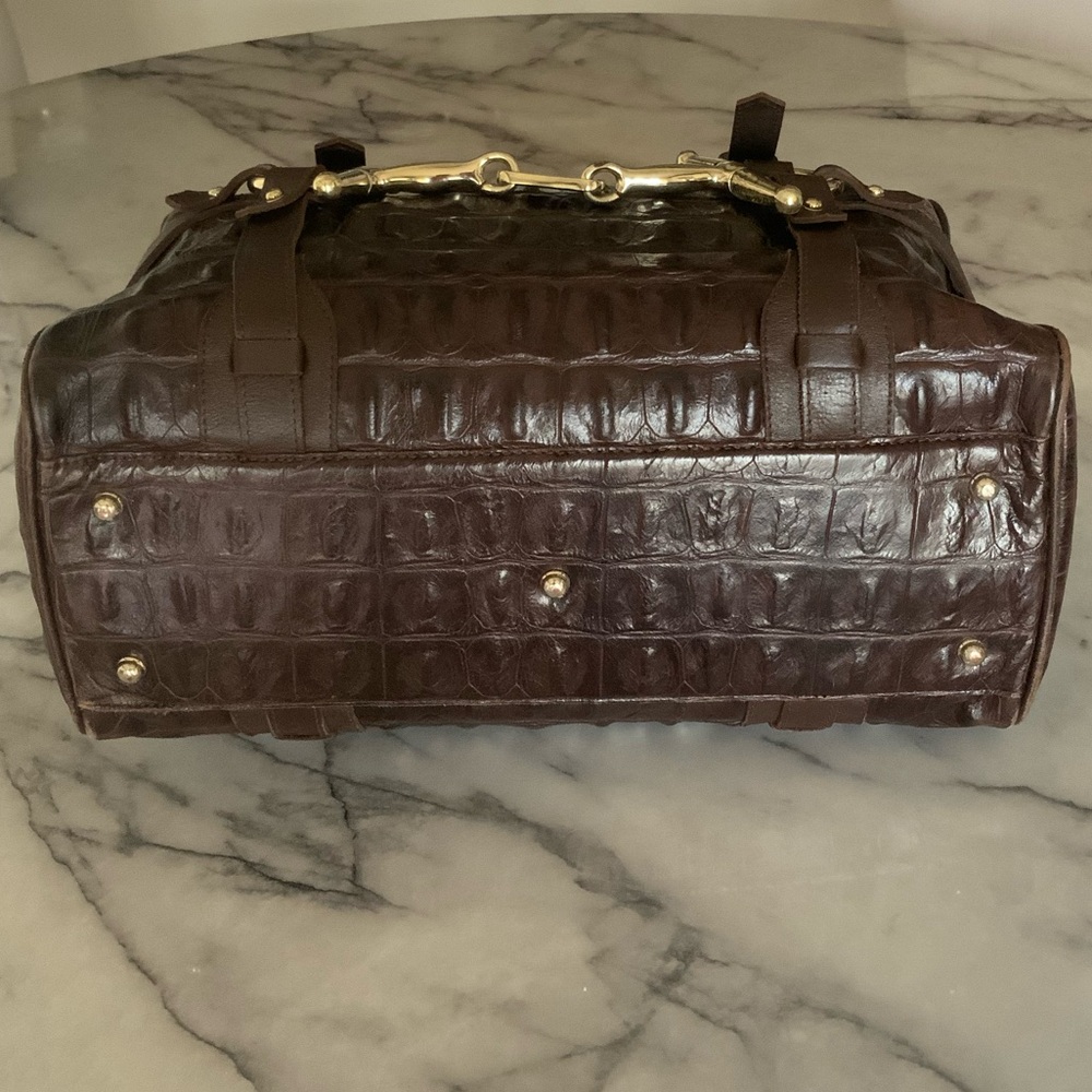 Genius leather large Boston Bag made in italy - Picture 9 of 16